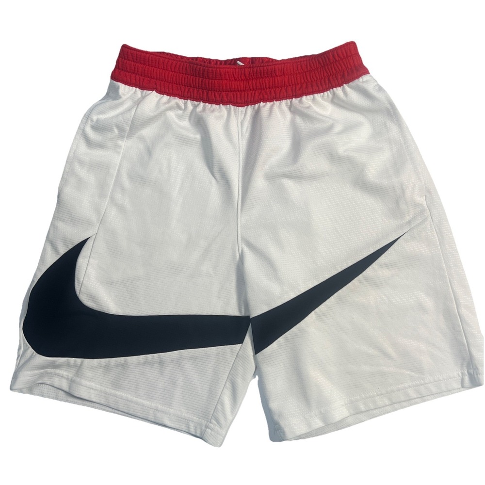 Nike Dri-Fit Boys Basketball Shorts Size Large Front Swoosh Loose Activewear